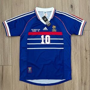 France Zidane 1998 Final Jersey Blue